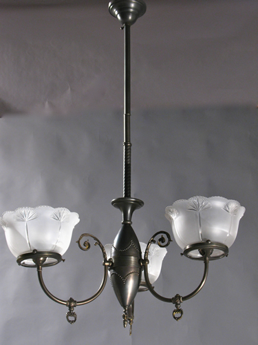 3- Light Gas Chandelier with 